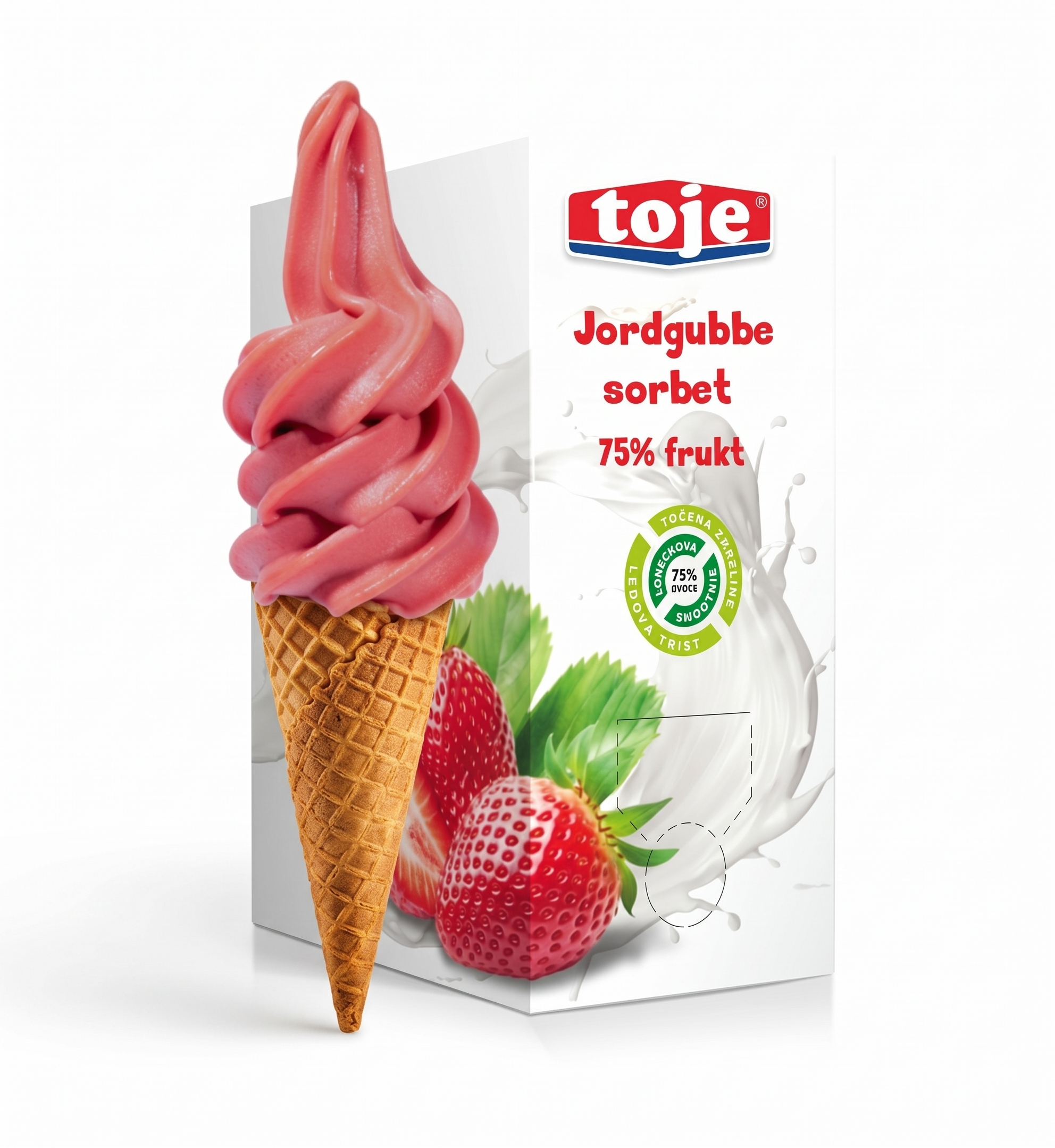 jordgubbe_sorbet_BiB Sorbet Jordgubbe 14kg - Bild 1